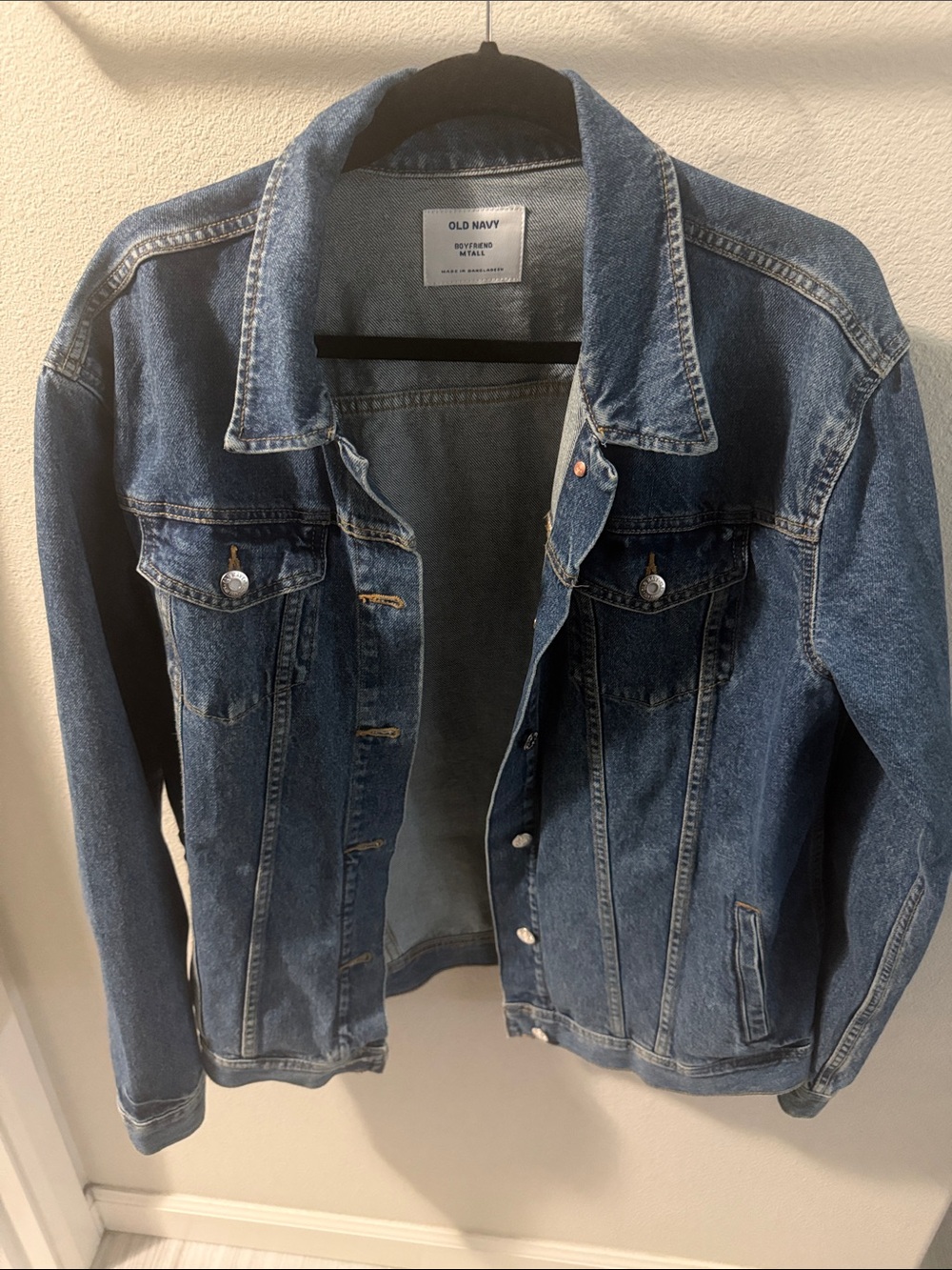 Old Navy “Boyfriend” Medium Tall  Denim Jean Jacket